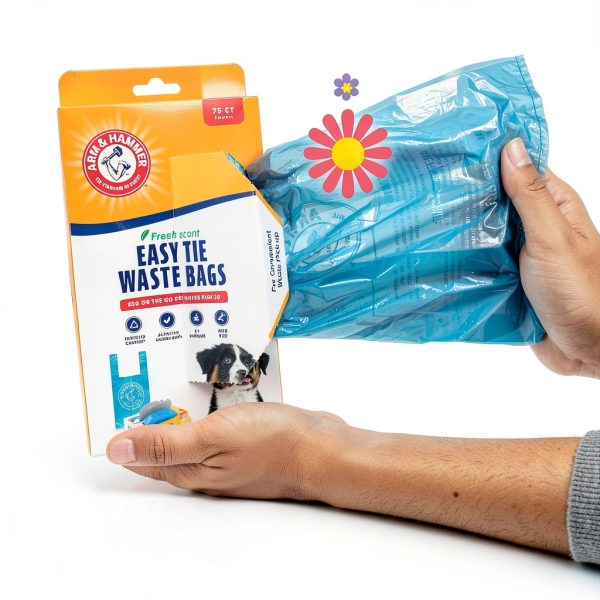 Arm Hammer Dog Waste Bags Easy Tie Unscented Pet Supplies-3