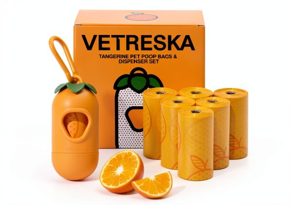VETRESKA Dog Waste Bags Citrus Scented Eco Friendly-0