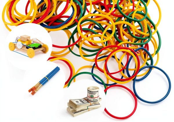 Joyberg Office Supplies Binder Clips Paper Clips Rubber-6