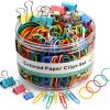 Joyberg Office Supplies Binder Clips Paper Clips Rubber-0