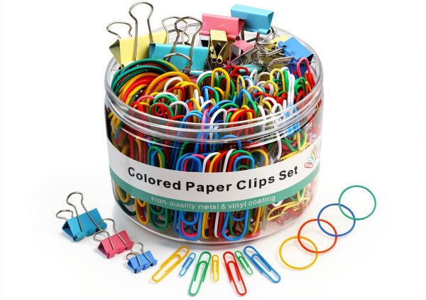 Joyberg Office Supplies Binder Clips Paper Clips Rubber-0