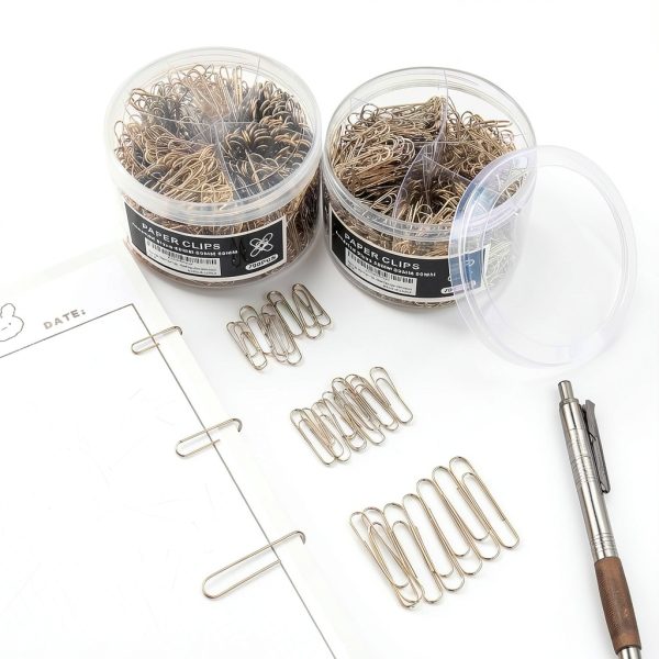 Wakawaga Paper Clips Stainless Steel Office School Supplies-4