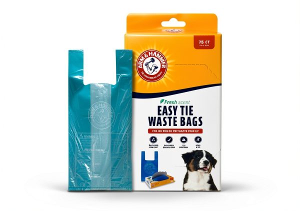 Arm Hammer Dog Waste Bags Easy Tie Unscented Pet Supplies-0