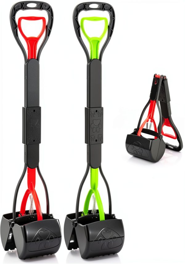 TIMINGILA Dog Poop Scooper Long Handle No Bending Required-0
