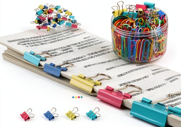 Joyberg Office Supplies Binder Clips Paper Clips Rubber-5