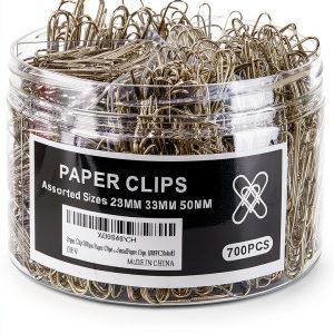 Wakawaga Paper Clips Stainless Steel Office School Supplies-0
