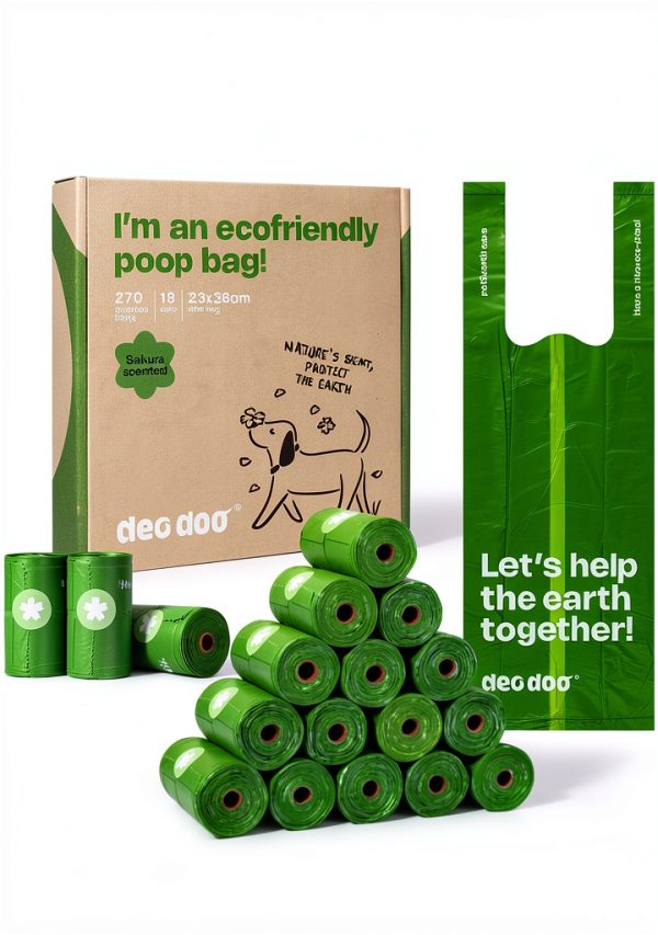 Deo Doo Dog Waste Bags Scented Leak Proof Plant Based-0