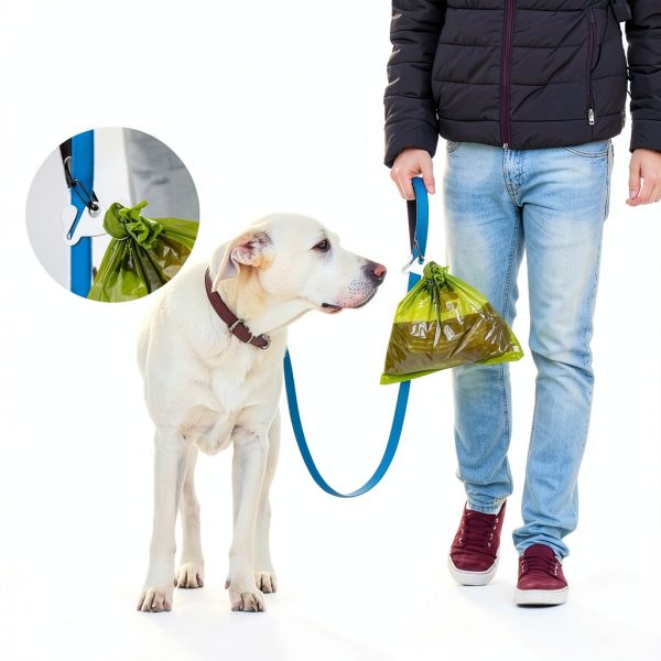 Dog Poop Bag Holder Hilihali Stainless Steel Clip-1