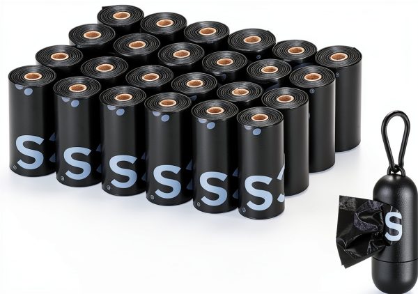 Black Dog Poop Bags by TYPLASTICS Pet Supplies-4