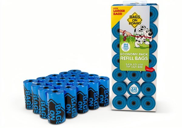 Bags on Board Dog Poop Bags Blue 315 Count-0