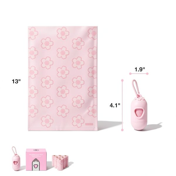 VETRESKA Cherry Blossom Dog Poop Bag Dispenser-6