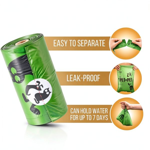 Green Lavender Scented Pet Waste Bags by PET N PET-2