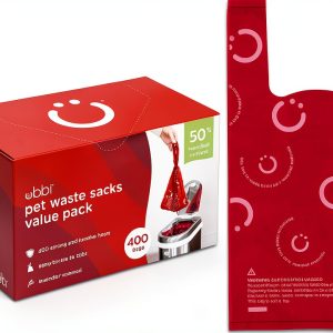 Red Waste Sacks by Pearhead 400 Count Leak Proof Lavender Scented-0