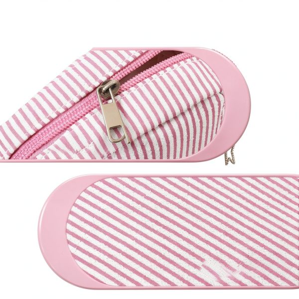 Pink Sanitary Period Pouch, Portable Cute Sanitary Napkin Storage Bag for Women, Feminine Napkin Pouch Tampons Holder for Travel Daily Use, Holds Pads Tampons Panty Liners-5