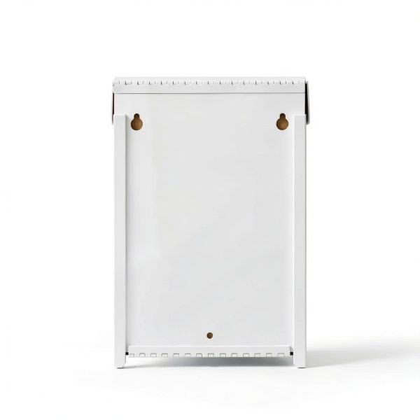 Hospeco GID-HOSND-1W ND-1W White Metal Feminine Hygiene Receptacle-1