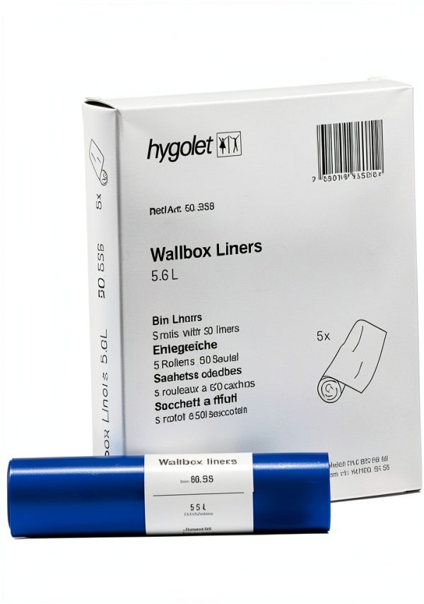 Universal Surface Mount Sanitary Napkin Liner – Hygolet 50‑Bag Blue-0