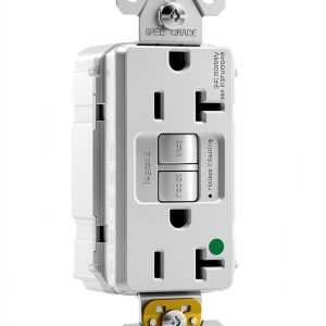 PlugTail® 20A 125V Hospital-Grade Duplex GFCI Receptacle White-0