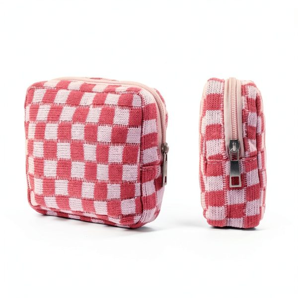 Period Pouch Larrel Checkered Portable Sanitary Storage Bag for Women-1