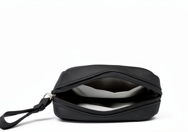 Sanitary Bags Bruislard Makeup Storage Bag Black 5.9x5.5x1.4in-3