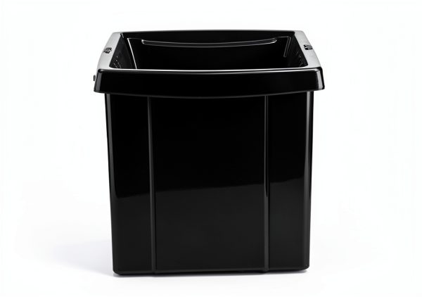 Alpine sanitary napkin receptacle 2-Pack Black ABS Trash Can-4