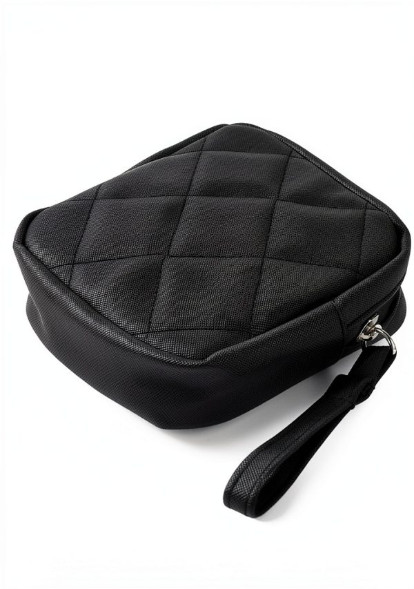 Sanitary Bags Bruislard Makeup Storage Bag Black 5.9x5.5x1.4in-1