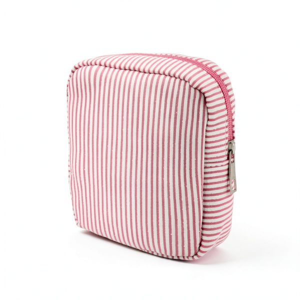 Pink Sanitary Period Pouch, Portable Cute Sanitary Napkin Storage Bag for Women, Feminine Napkin Pouch Tampons Holder for Travel Daily Use, Holds Pads Tampons Panty Liners-6