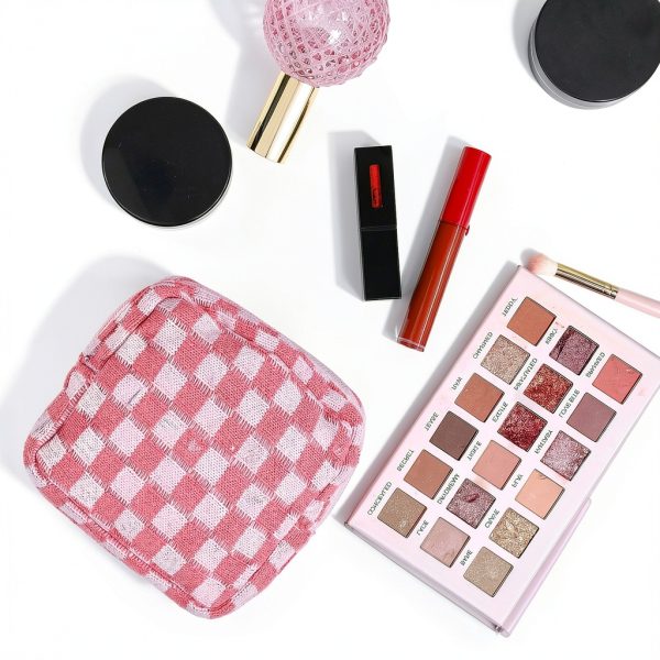 Period Pouch Larrel Checkered Portable Sanitary Storage Bag for Women-3