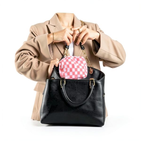 Period Pouch Larrel Checkered Portable Sanitary Storage Bag for Women-6