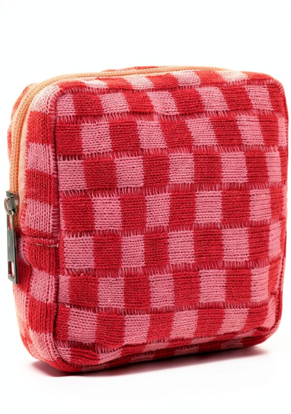 Period Pouch Larrel Checkered Portable Sanitary Storage Bag for Women-0