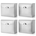 Sanitary Napkin Disposal Receptacle Tioncy 4pcs Stainless Steel Bin-0
