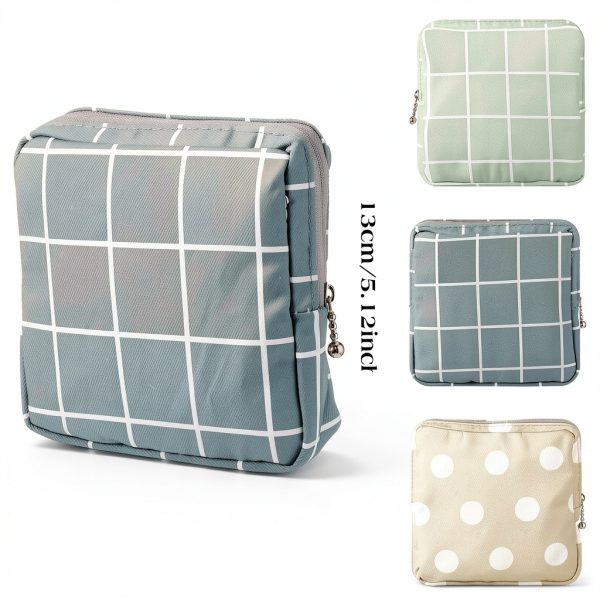 3Pcs Sanitary Napkin Storage Bag Period Bags for Teen Girls for School Period Pouch Portable Tampon Storage Pouch for Women Ladies with Zipper Feminine Necessities-1