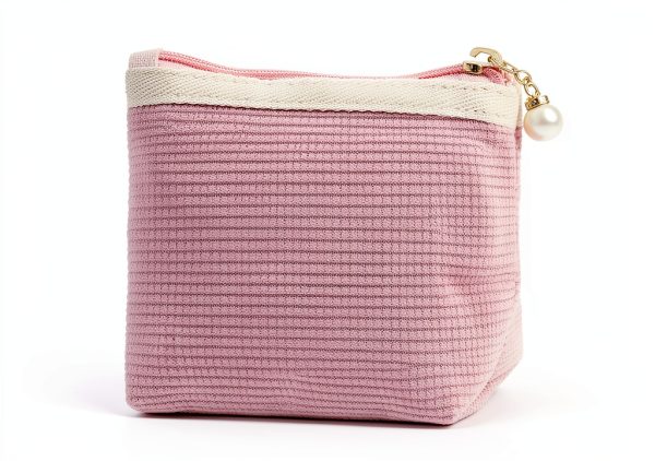 Pink Period Bag YQQYG Corduroy Sanitary Storage Pouch for Teen Girls-0
