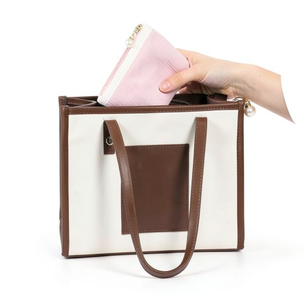 Pink Period Bag YQQYG Corduroy Sanitary Storage Pouch for Teen Girls-4