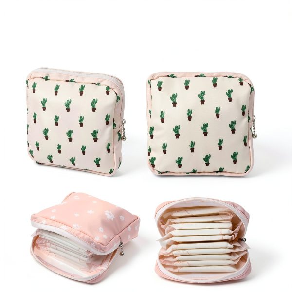 Sanitary Napkin Storage Bag LXUEJIE 3‑Piece Zippered Waterproof-1