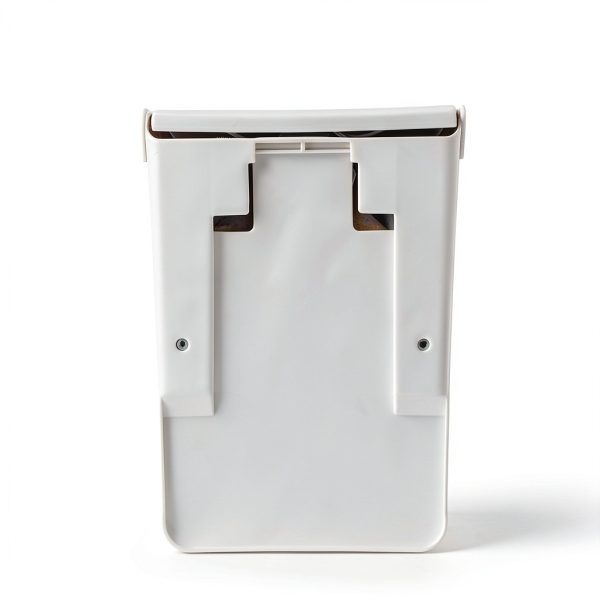Hospeco Feminine Hygiene Receptacle White ABS Plastic Top-Open-2