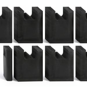 Sanitary Napkin Disposal Bags 800pcs Black KRIZJUES HDPE Portable Bags-0